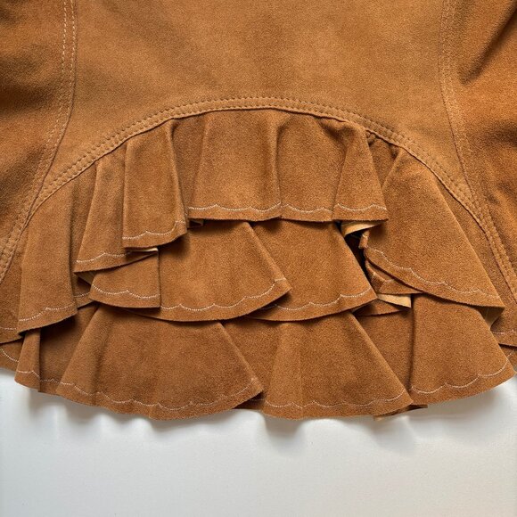 ARTICO Lamb Leather Suede Jacket Bustle Back  •36-Inch Chest  • Made in Italy - Picture 11 of 16